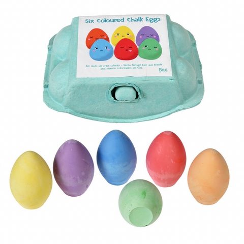 Box of 6 Chalk Eggs