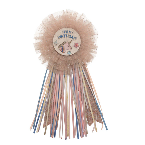 Unicorn Birthday Badge