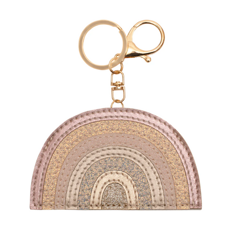 Pink Rainbow Keyring