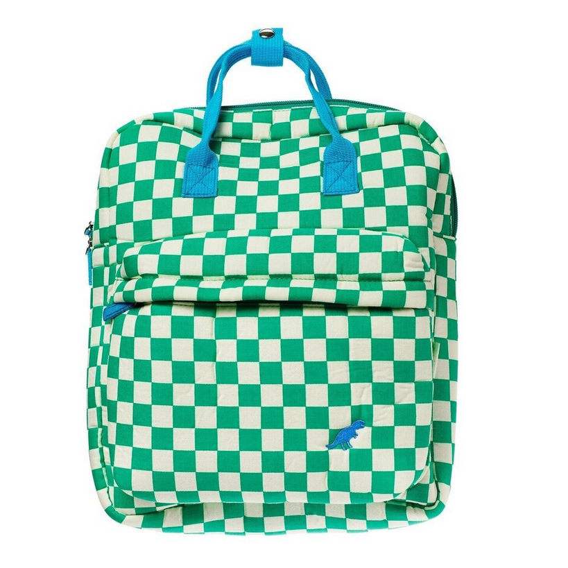 Green Check Rucksack
