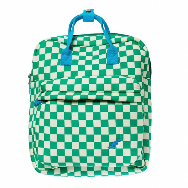Green Check Rucksack