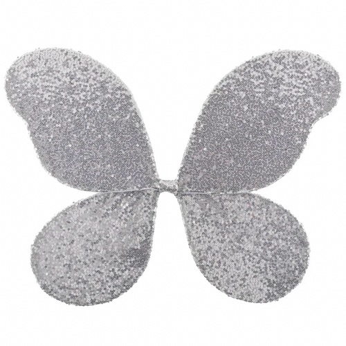 Sparkle Sequin Wings - Silver