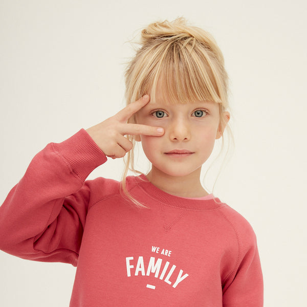 Berry 'WE ARE FAMILY' Sweatshirt