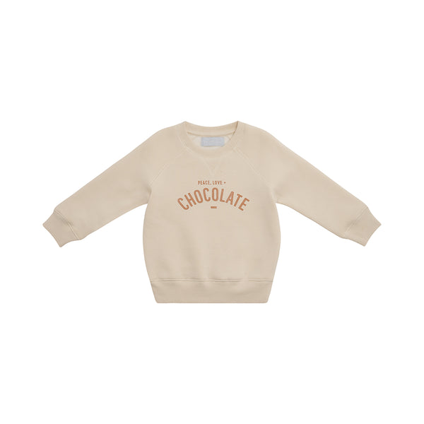 Vanilla 'PEACE, LOVE + CHOCOLATE' Sweatshirt