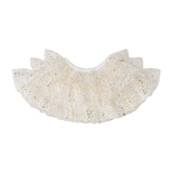 White & Gold Sparkle Cape