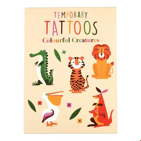 Colourful Creatures Temporary Tattoos