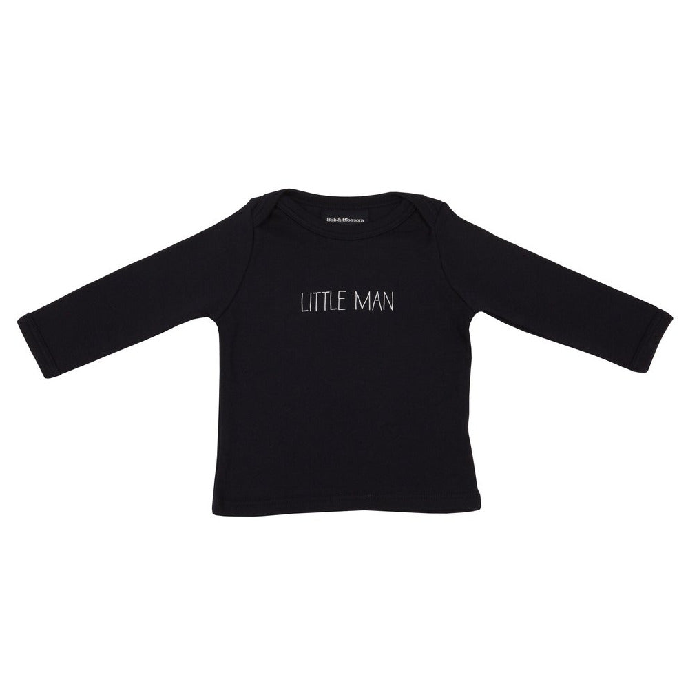 Navy Little Man Baby T Shirt