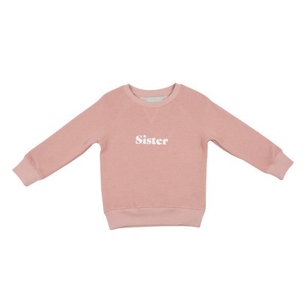 Faded Blush 'SISTER' Sweatshirt