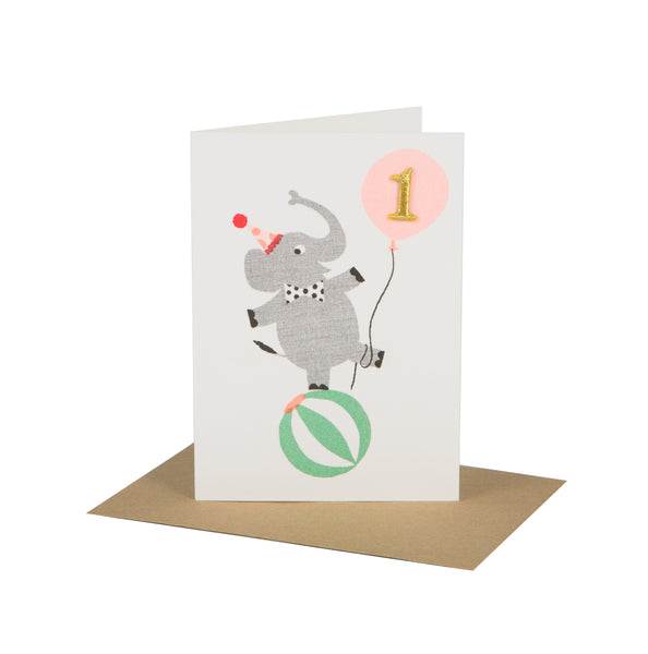 Circus Age Card - Elly Age 1