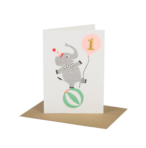 Circus Age Card - Elly Age 1