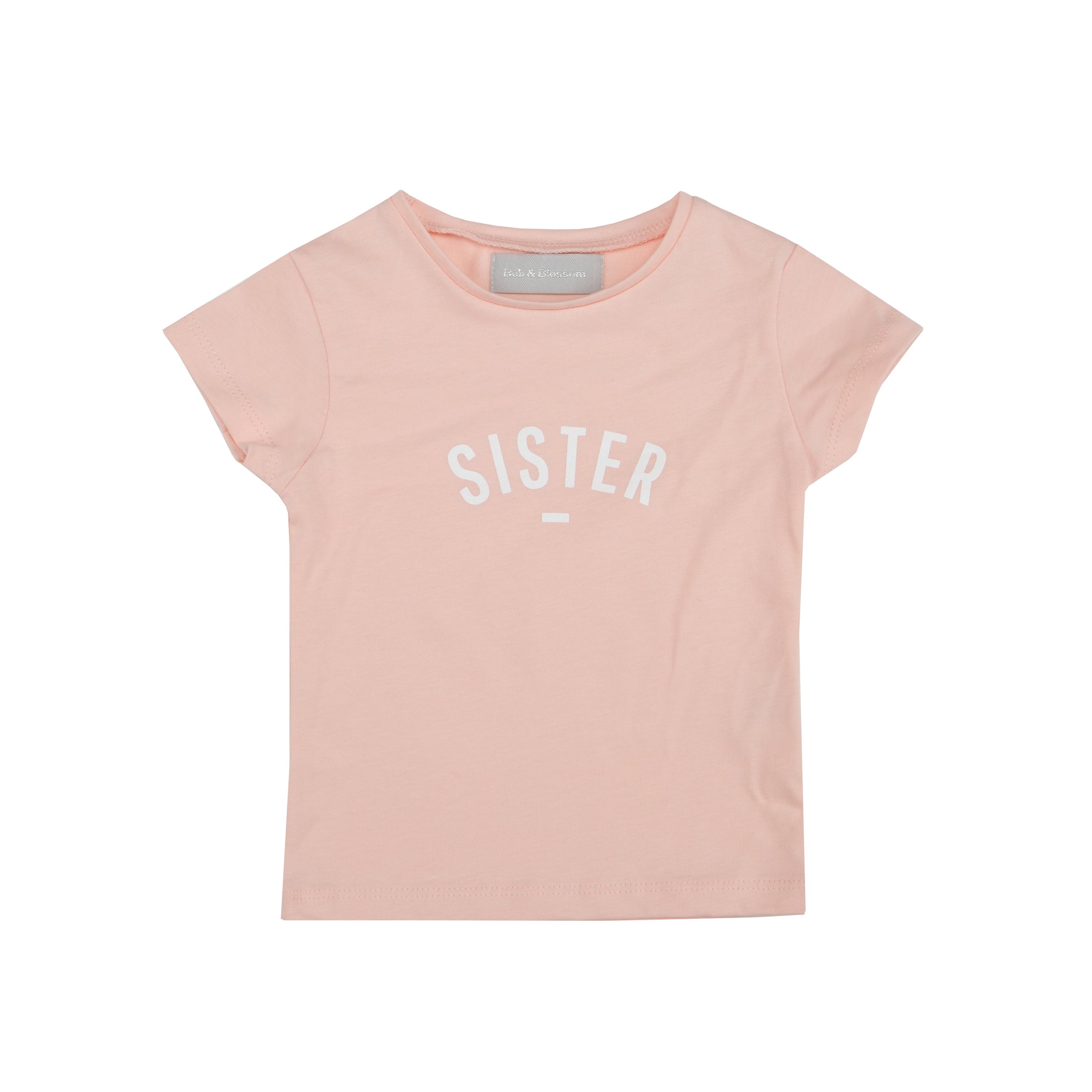 Blush 'SISTER' Cap-Sleeved T Shirt | Bob & Blossom, Clothing for Babies ...