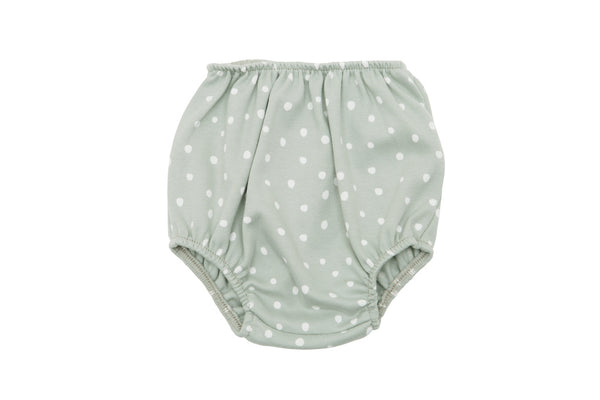 Moss Grey and White Spot Print Bloomers