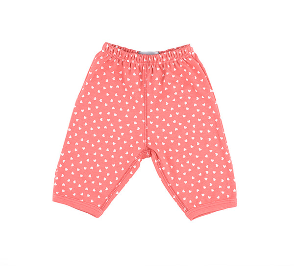 Flamingo Pink & White Little Hearts Trouser