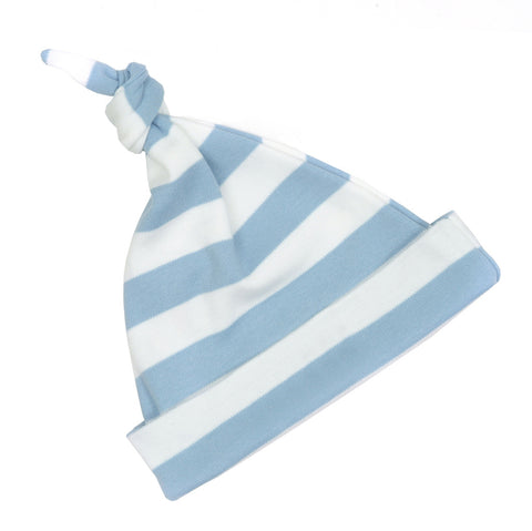 Sky Blue & White Striped Hat