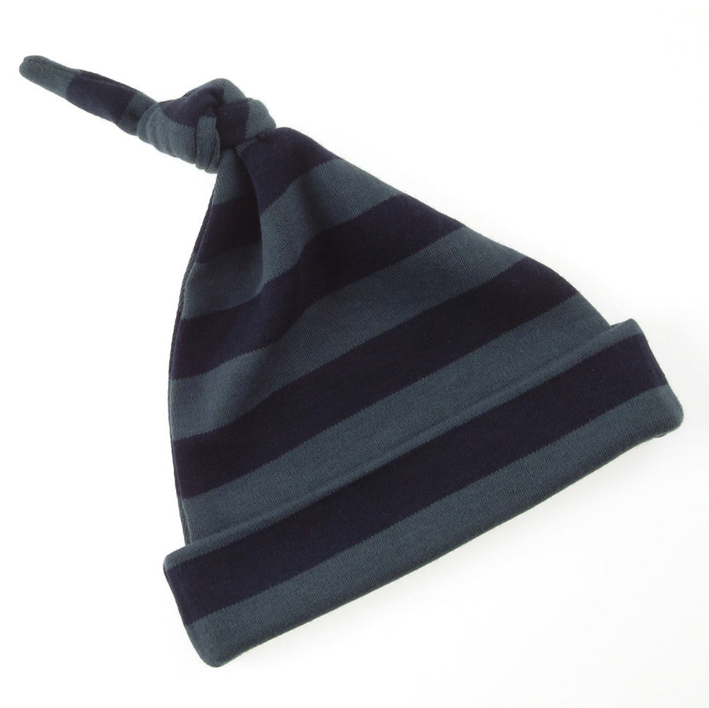 Vintage Blue & Navy Striped Hat