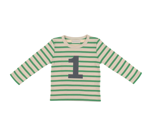 Gooseberry & Cream Breton Striped Number 1 T Shirt