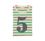 Gooseberry & Cream Breton Striped Number 5 T Shirt