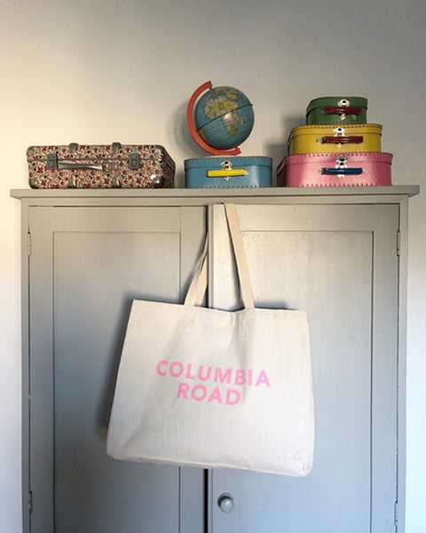 Columbia Road Large Canvas Bag - Pink