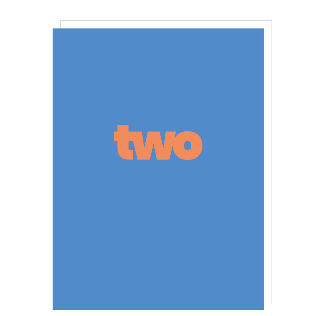 TWO Card - Blue
