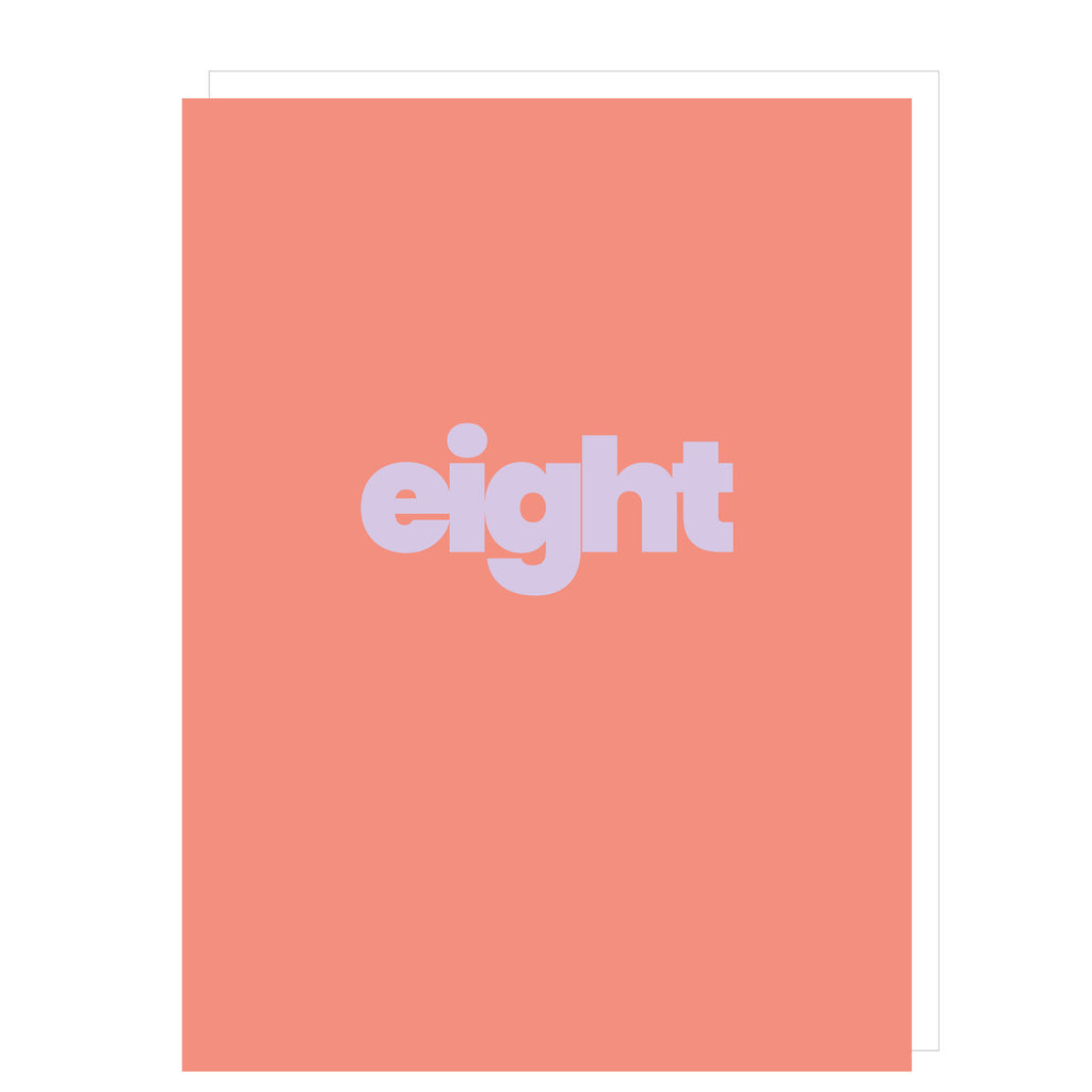 Eight Card - Peach