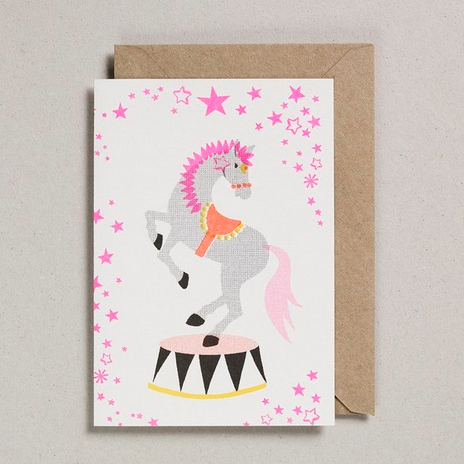 Circus Horse Card