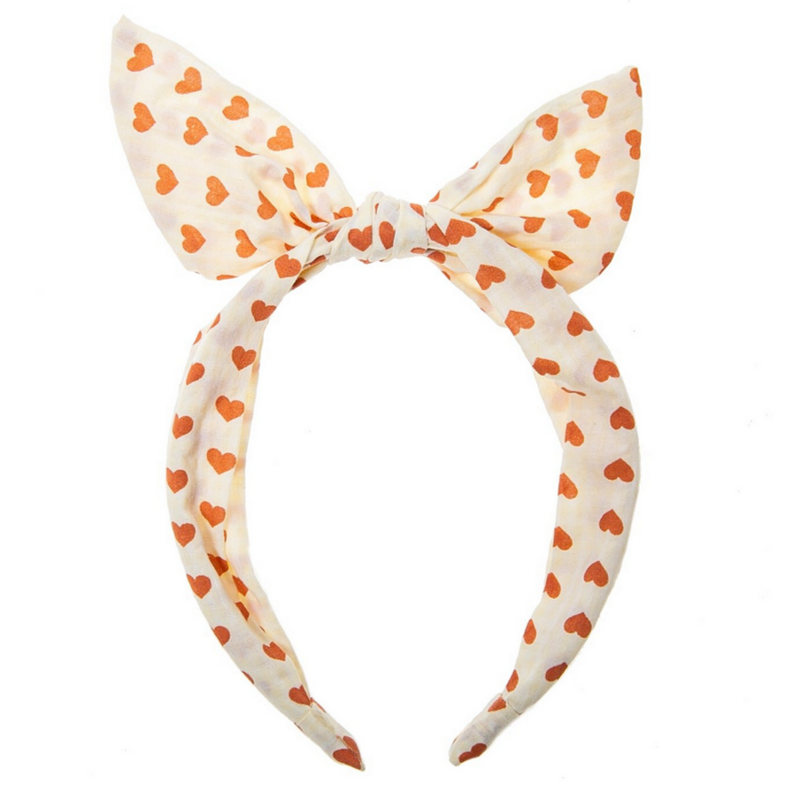 Love Hearts Tie Headband